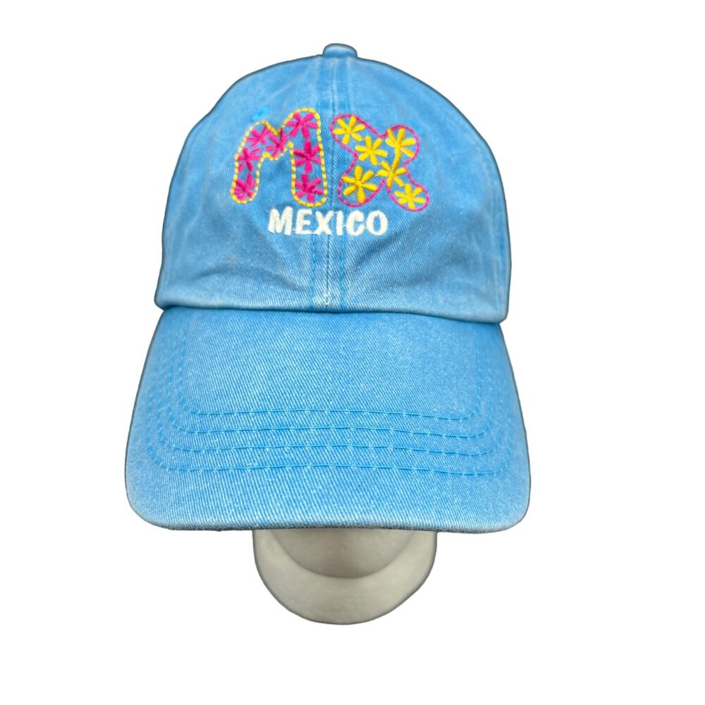 Yachtclub Mexico Hat Blue One Size Strapback Embroidered Vacation Adjustable
